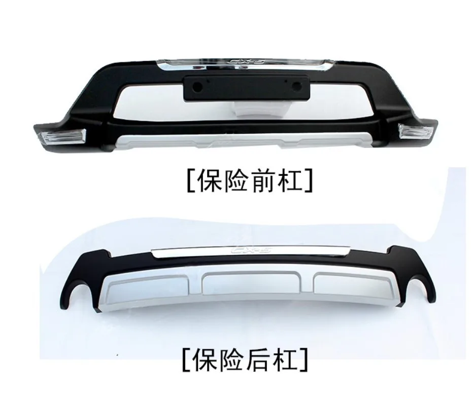 

free shipping high quality plastic ABS + chrome bumpers forward deck after For 2013 -2015 Mazda CX-5 . Car styling