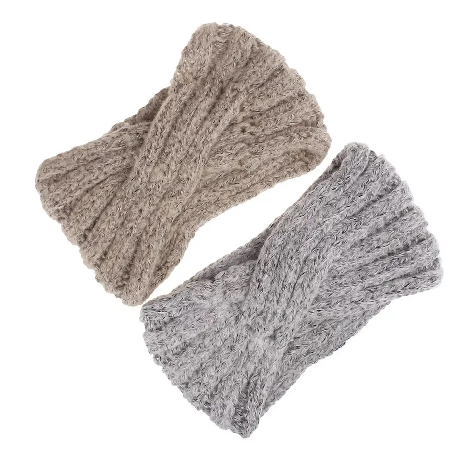 Мохеровая простая Милая повязка на голову женские Украшения для волос