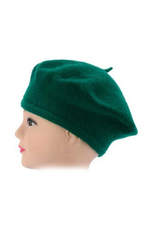 SYB женский модный Повседневный Берет шапочка - Цвет: dark green