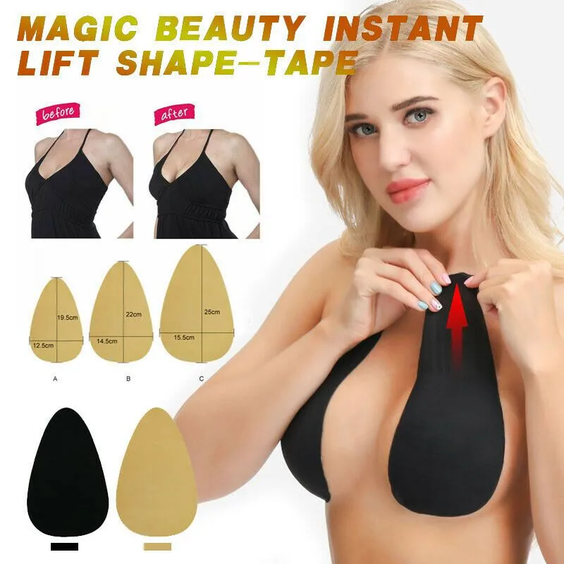1 пара Magic beauty быстрый подъем в форме ленты лифт женщин Невидимый Brassy лента бюстгальтер