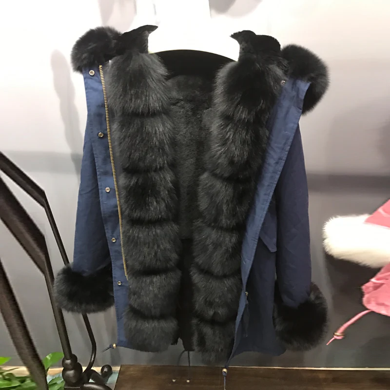 Женская куртка с капюшоном камуфляжная Толстая парка воротником из натурального
