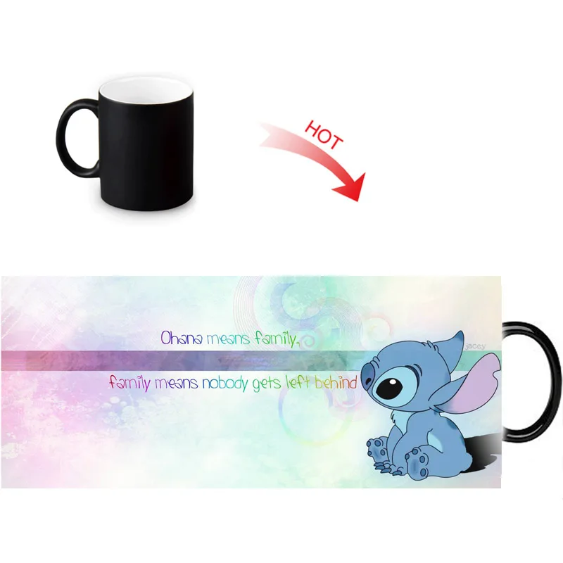 Ohana Термокружка изменяющая цвет кружка кофейная чашка чувствительные морфинговые кружки Температурное зондирование подарок на день рождения