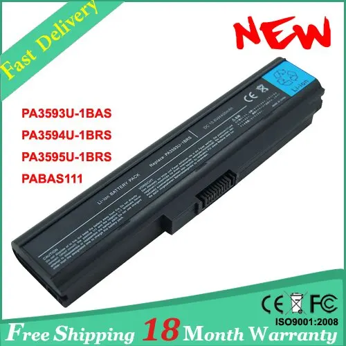 Сменный аккумулятор для ноутбука TOSHIBA PA3593U PA3594U 1BRS Satellite U300 U305 Tecra M8|battery c-m2|battery powered