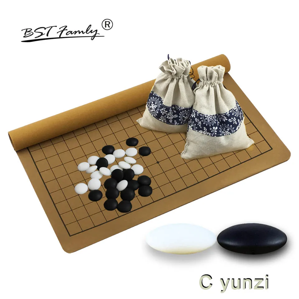 Go игра A B C D Yunzi Wei Qi камни высокого класса шахматы набор 361 шт. для 19 Дорога PU