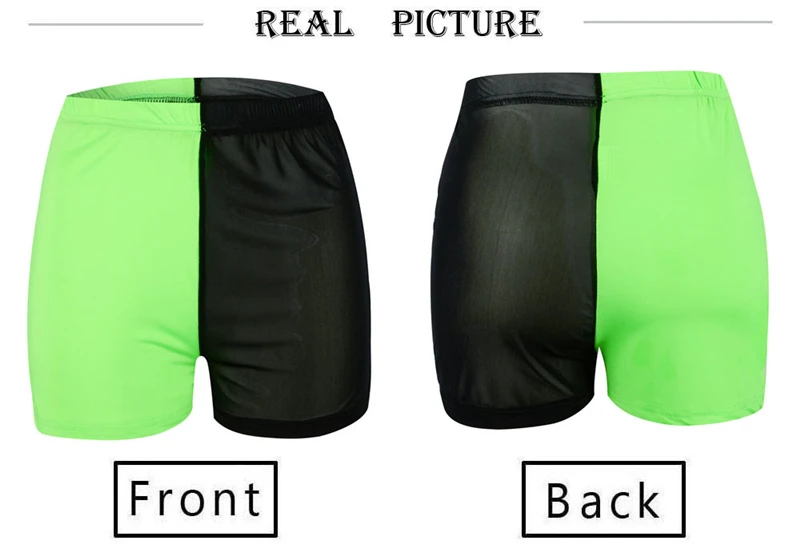 Сексуальные женские сетчатые шорты с высокой талией летние облегающие для бега