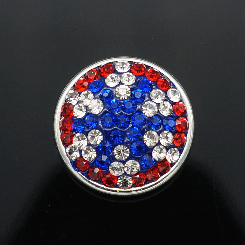 Модные KB0280 красивые снежинки 18 мм ручные Стразы застежки для самодельных шармов