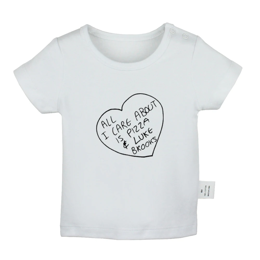 Футболка для новорожденных с коротким рукавом и графическим принтом |