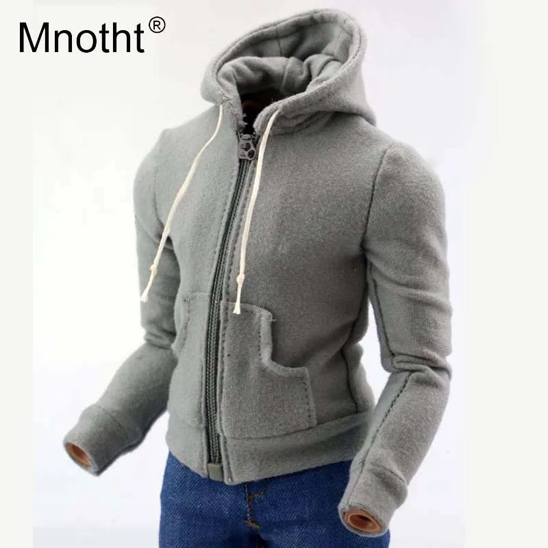 Мужская модель свитера Mnotht в масштабе 1:6 с капюшоном модная мужская для