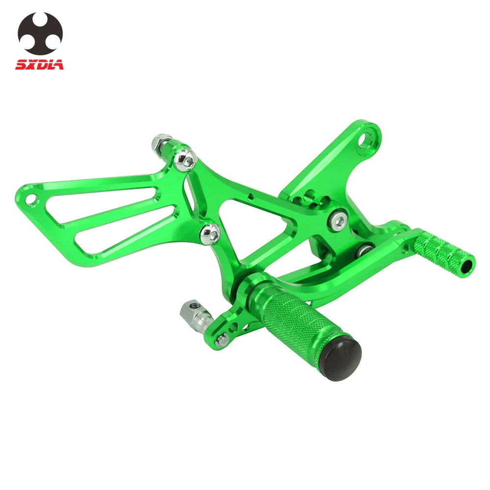 Мотоцикл CNC Регулируемые подножки задний Набор опорные подножки для Kawasaki NINJA zxzx6r ZX 6R 2005 2006 2007 2008