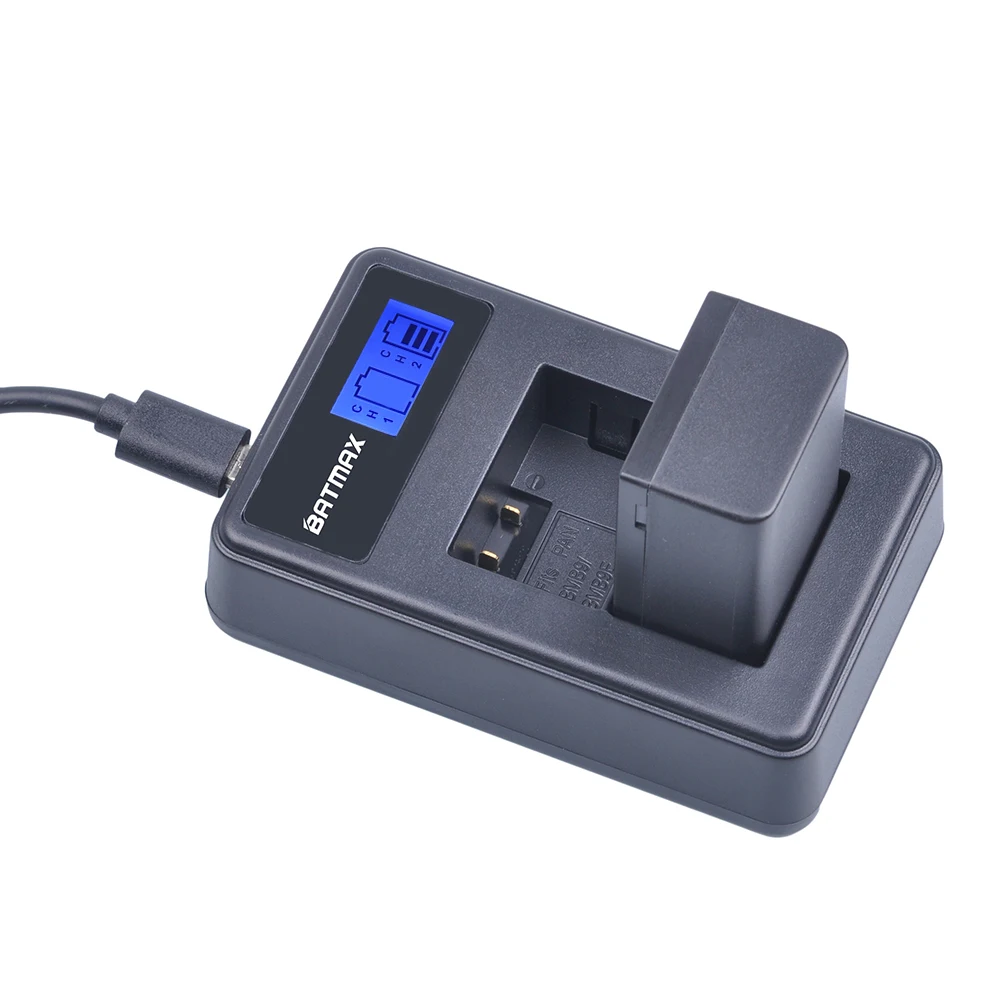 3 шт. DMW BMB9 аккумулятор + зарядное устройство с двойным жк дисплеем USB для Panasonic Lumix
