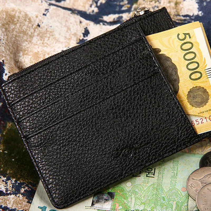 OSCO новинка черный кошелек для мужчин кожаные мужские кошельки тонкий мужской