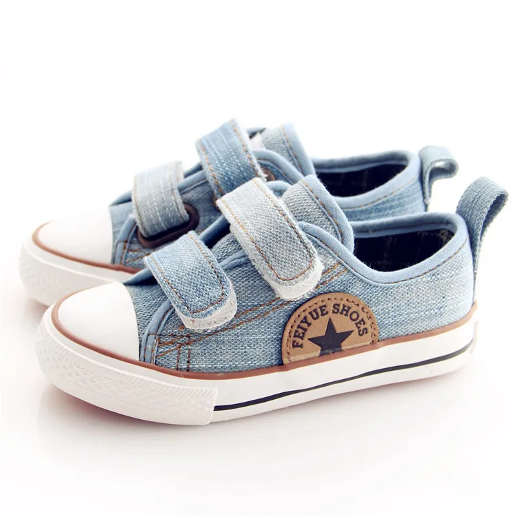 Spring new arrival boys canvas children's casual shoes boy flat denim big sport kids single | Мать и ребенок