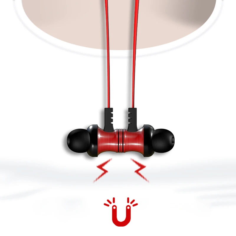 Магнитные беспроводные наушники TCunPT спортивные стереонаушники с Bluetooth защитой