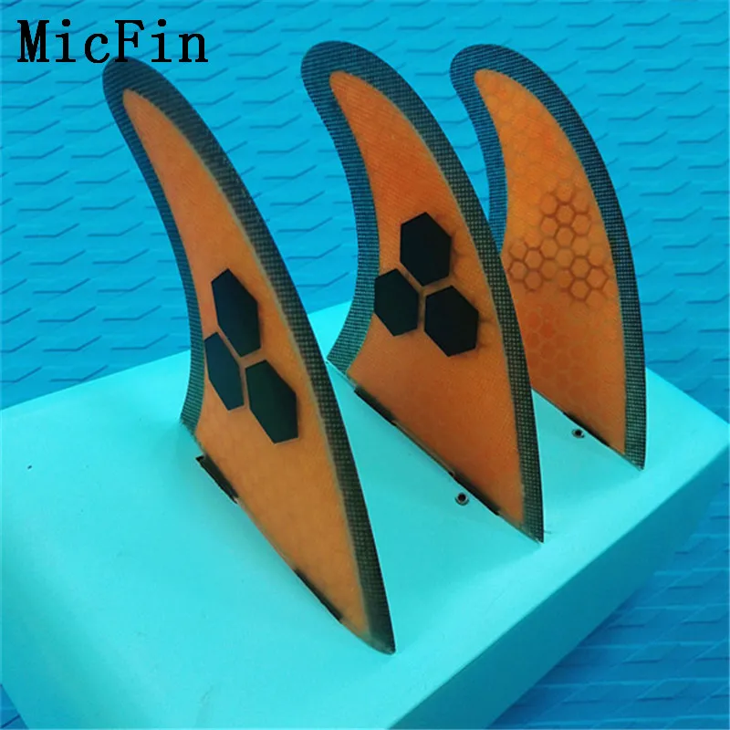 M-G5 Micfin quillas surf вафельная fcs плавники стекловолокна досок для серфинга плавники три ребра размер M-G5
