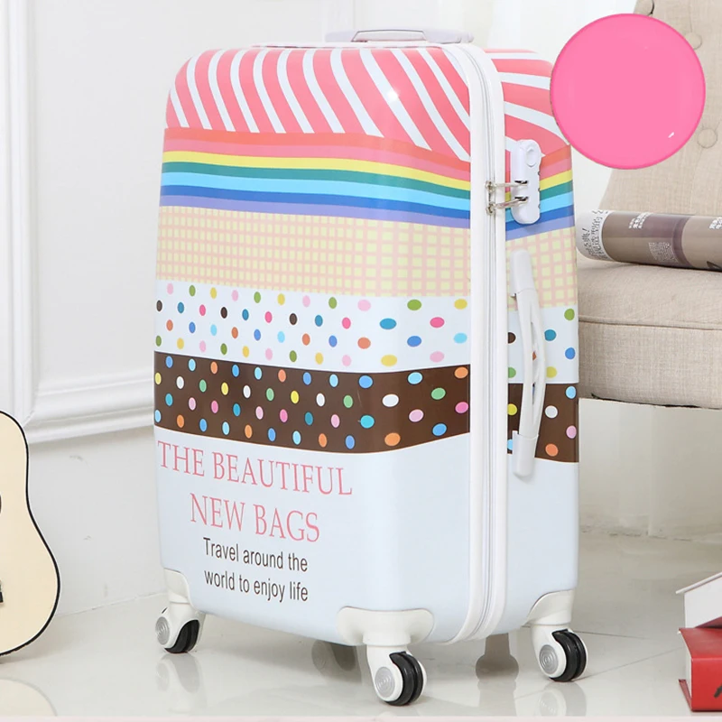 Женская сумка на колесиках Letrend Студенческая Дорожная в британском стиле 20