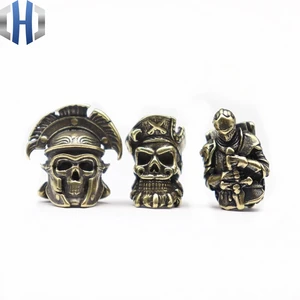 EDC ретро бусы на веревочке превратности тамплиерский рыцарь латунный Крестоносец доспехи воин зонт-кинжал веревочный нож бусины Паракорд