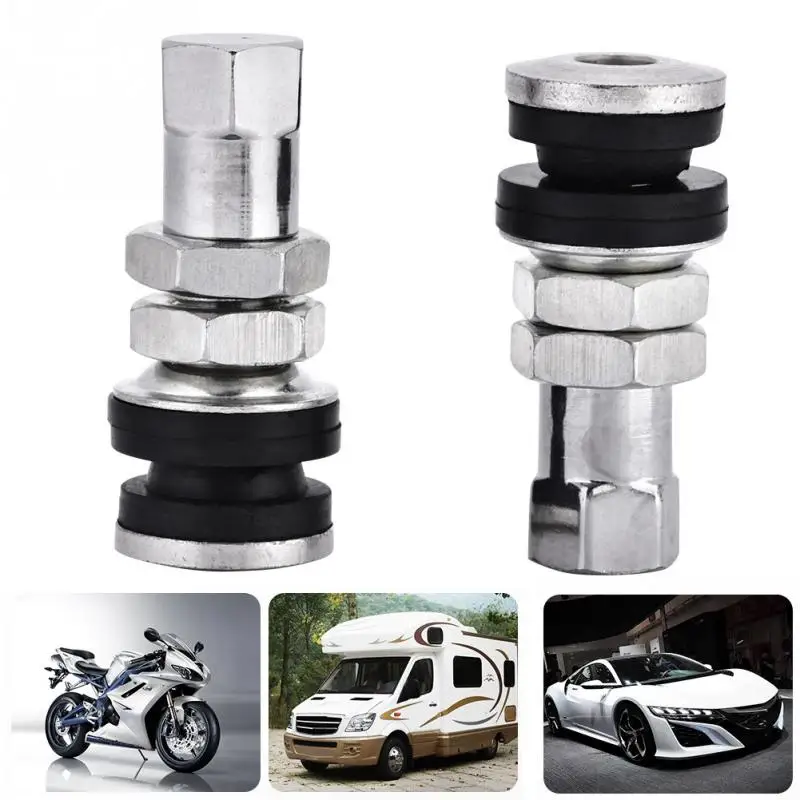 10pcs TR161 Metal Car Truck Motorcycle Bolt In Tire Tyre Valve Short Stems with Dust Cap Stem Kit | Автомобили и мотоциклы
