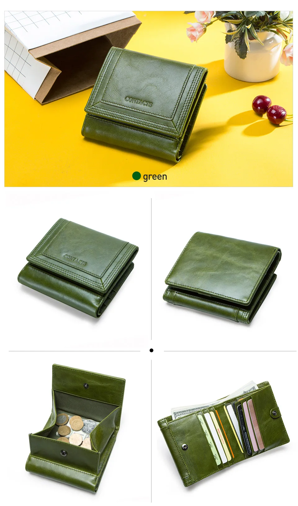 Женские кошельки из натуральной кожи, короткий кошелек для монет, держатель для карт, женская сумка для денег, маленький брендовый кошелек, Новинка