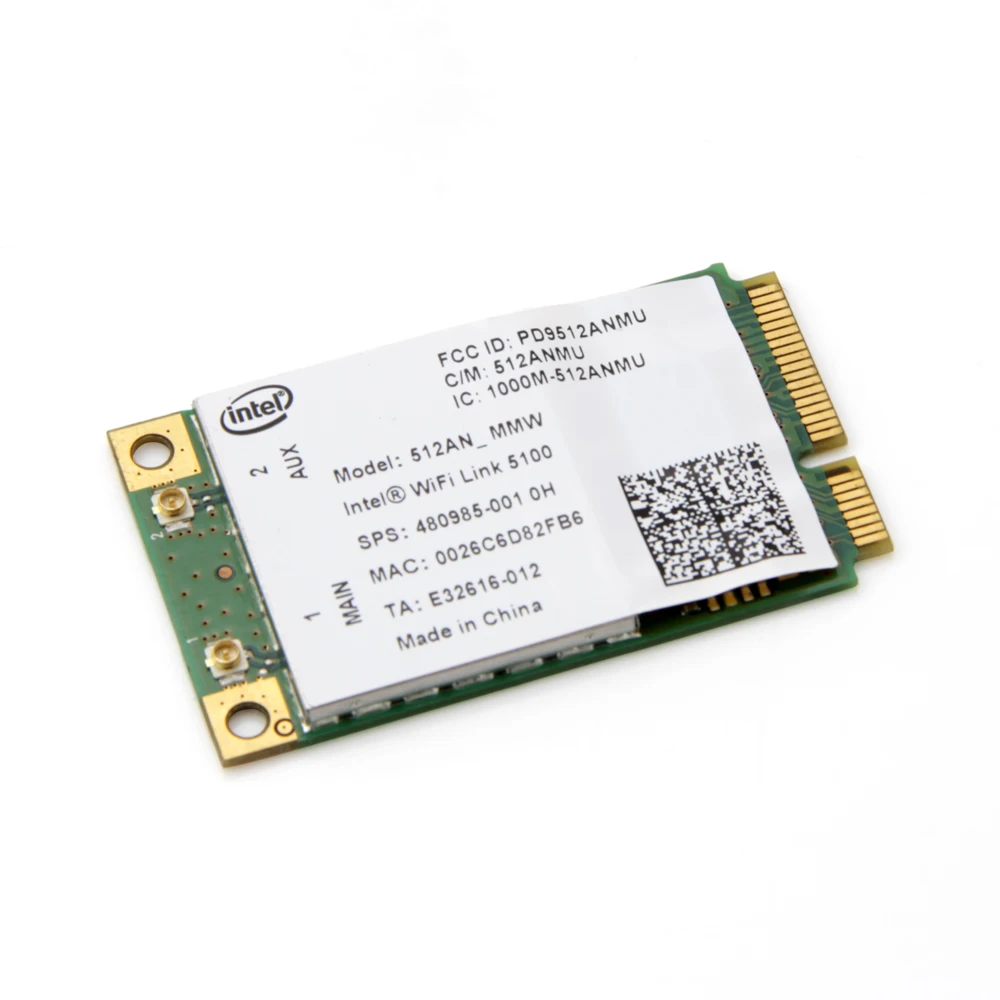Двухдиапазонный ноутбук Wlan для Intel 512AN_MMW WiFi Link 5100 300 Мбит/с 802.11a/g/n беспроводной WiFi Mini PCI-E карта 2,4 ГГц 5 ГГц