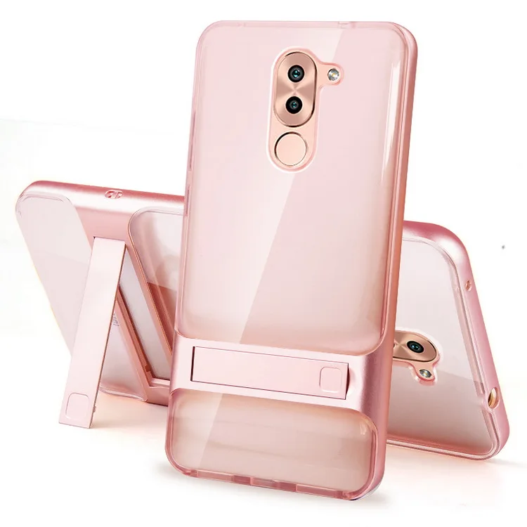 Чехол для Huawei Honor 6X/для HUAWEI gr5 /mate 9 Lite 5," чехол PC+ TPU Hybird подставка для телефона Coque Capa Funda - Цвет: Crystal Rose Gold
