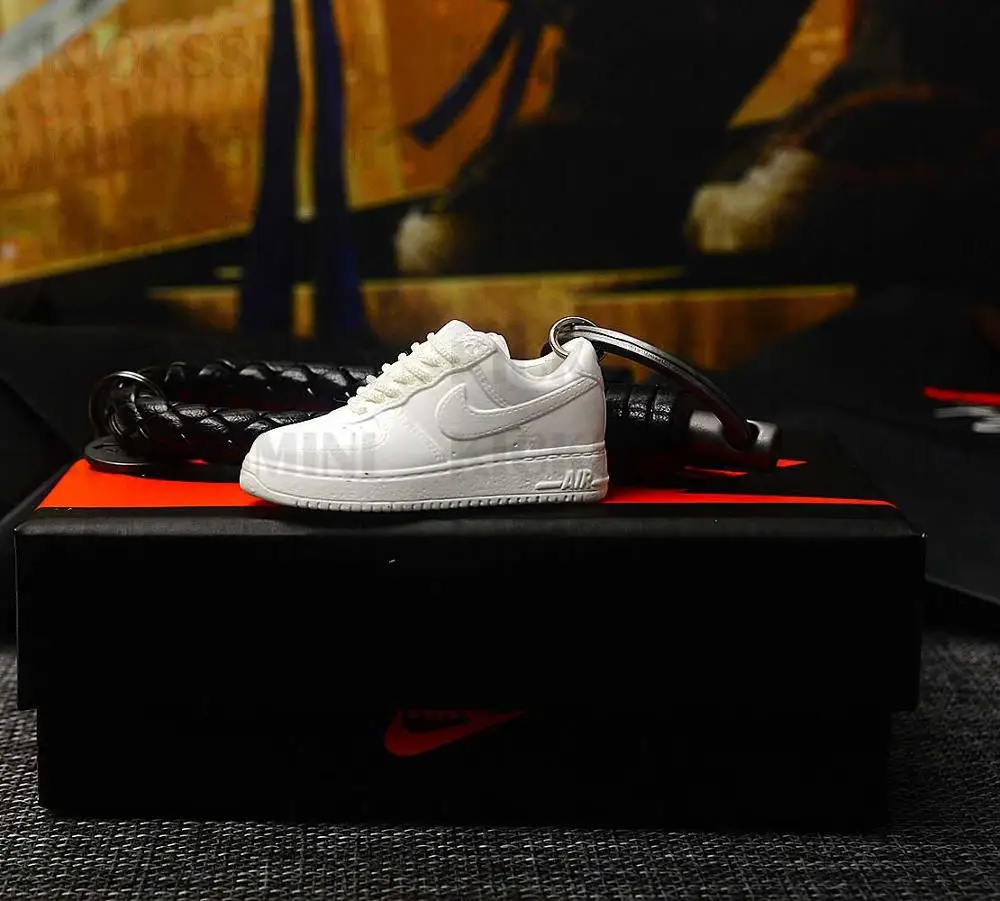 sk009-39 a shoe DIY Jordan Ретро OG Air Force 1 Низкий Белый 3D брелок в виде кроссовка сумка коробка кулон пара Кукла аксессуар - Цвет: sk009-39 a shoe