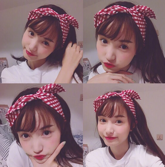 Новое поступление 2017 женские летние красные повязки для волос милые аксессуары
