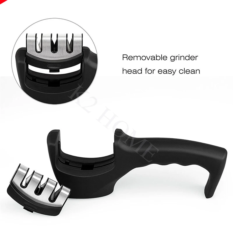 Точилка для кухонных ножей инструмент заточки 3 этапа не скользит | Дом и сад