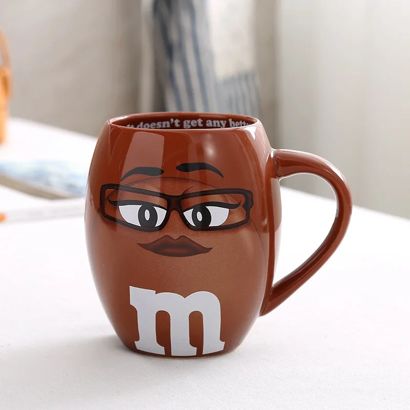 5 Прекрасный M& M'S шоколадных орешков керамической кружки 700 мл большой Ёмкость завтрак Кофе молока чашка для питья стильная футболка с изображением персонажей видеоигр подарок на Рождество - Цвет: 5
