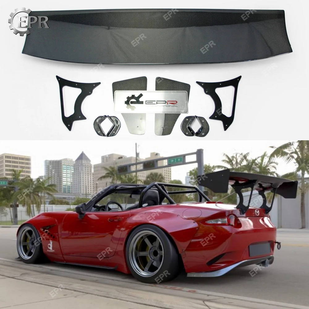 Для Mazda MX5 ND5RC родстер Miata RB стиль задний карбоновый GT Спойлер тюнинг части для MX5 Miata карбоновое заднее крыло багажника