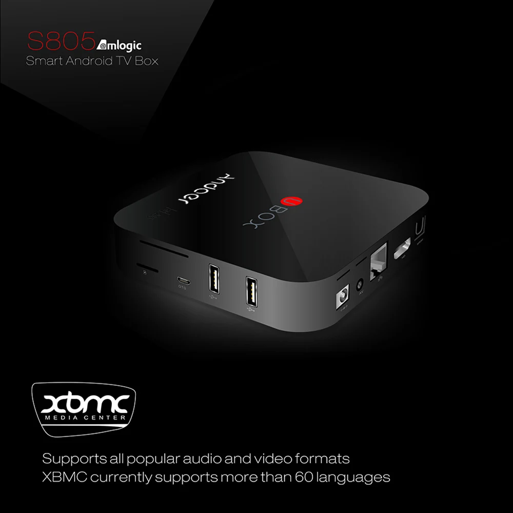 Amlogic S805 Andoer Smart Android 4.4 TV Box Quad Core Cortex A5 1G/8G Kodi/XBMC DLNA H.265 4K * 2K 2.4G WiFi Bluetooth 4.0 OTG|otg usb|otg cableotg