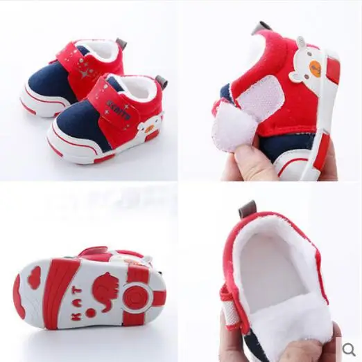 Детская зимняя обувь 0 1 2 года старый нескользящей мягкой подошве для маленьких