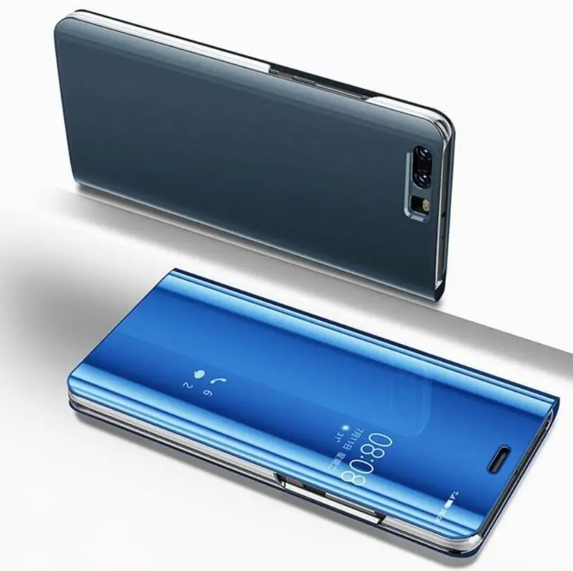 Прозрачный зеркальный чехол для huawei Honor 7A, чехол для Honor 7A DUA-L22, красивый кожаный флип-чехол с покрытием для Honor 7A 5,45"