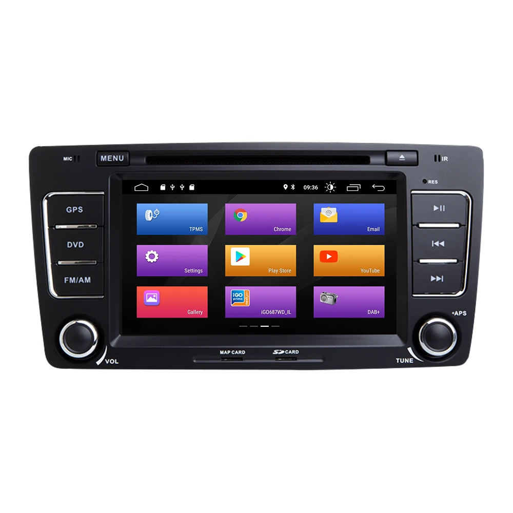 Авторадио 2 Din Android 9 0 Автомобильный DVD плеер для Skoda Octavia A 5 A5 7Yeti 2008 2009 2010 2011 2012 2013 2014