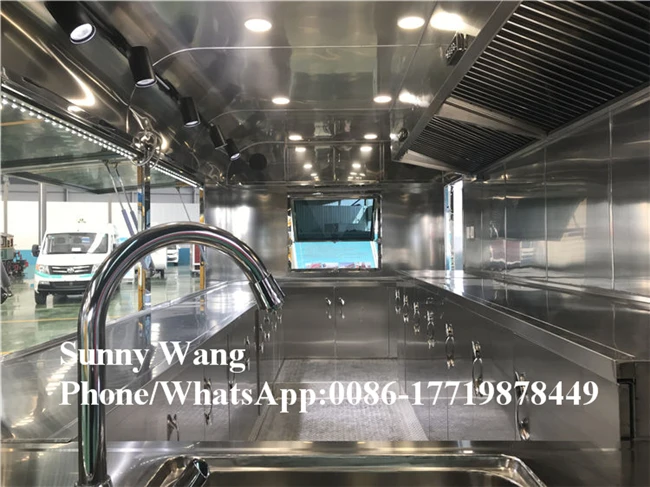 Пищевой автофургон из нержавеющей стали Airstream пищевой Автоприцеп Catering