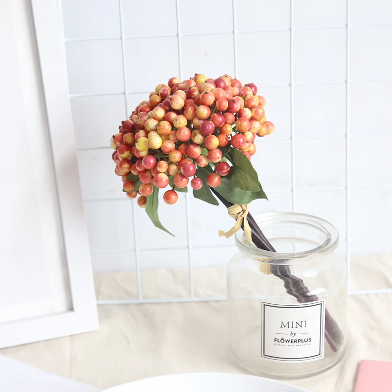 Искусственные ягоды на Рождество свадебное украшение имитация фруктов