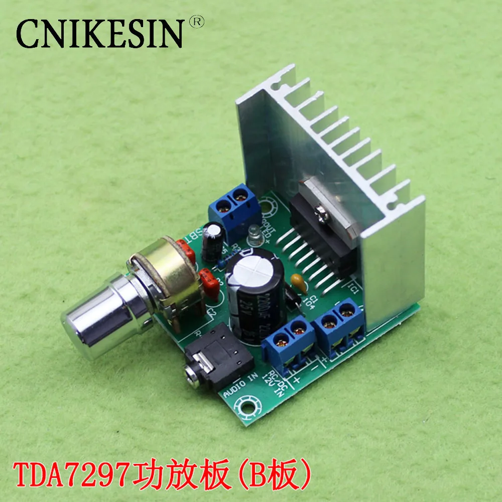 Cnikesin TDA7297 Усилитель мощности доска Цифровой двухканальный шума Бесплатная 12 В