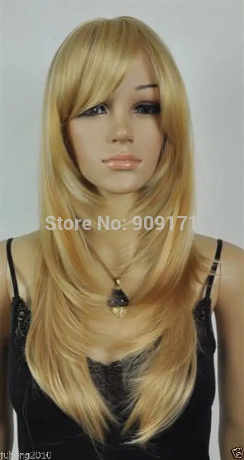 Parrucca парик бесплатная Доставка *** NEW красивые длинные смешанный цвет