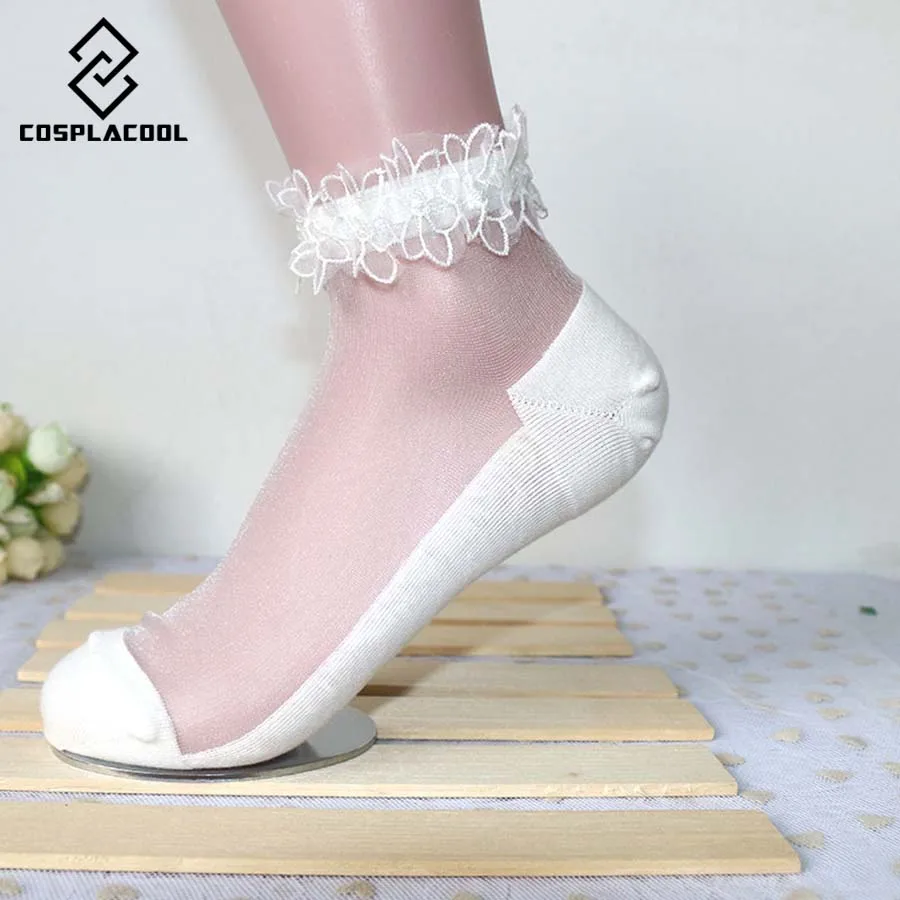 [COSPLACOOL] Новый Креативный цветочный узор красивый кружевной Sox летний японский