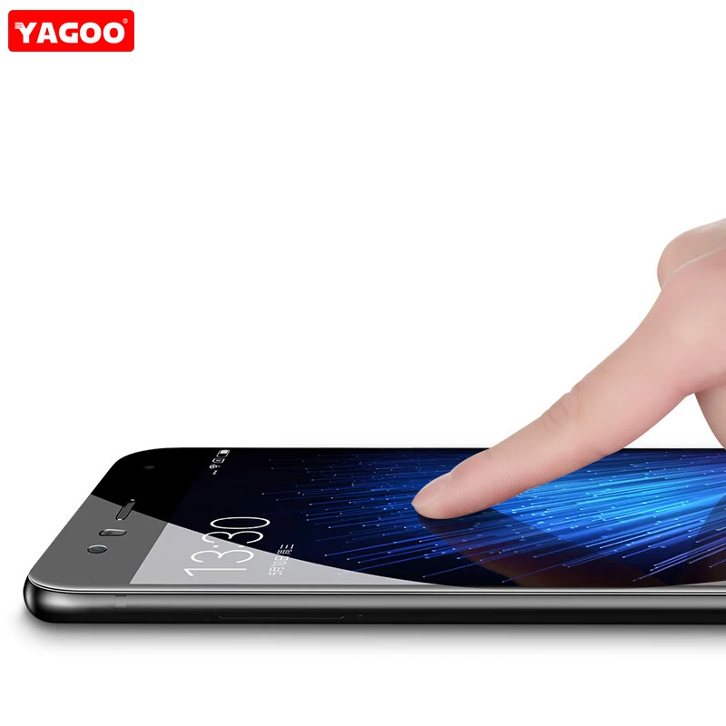 Yagoo черная рамка стекло для Xiaomi Mi 6 телефон Fulll крышка край экрана протектор