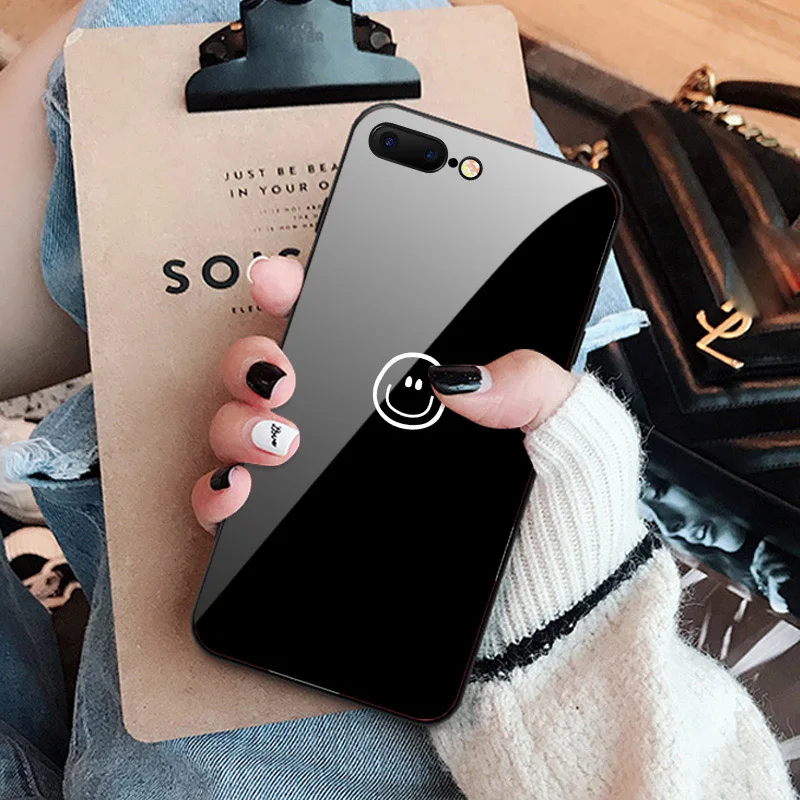 NO.13 Стеклянный чехол IIOZO для iPhone X XS MAX XR 6 6S 7 8 Plus, чехол для телефона s из закаленного стекла с мраморным цветочным узором, чехол для iPhone XS Max - Цвет: NO.13