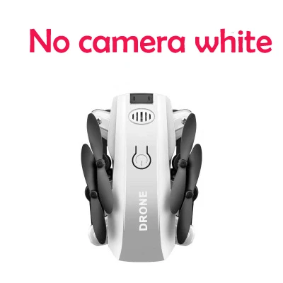 White no camera Лучшая цена Fpv mini drone pro rc вертолет для селфи высота удержания Дроны с широким углом 1080p hd камера Квадрокоптер - Цвет: White no camera