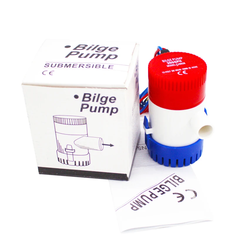 

Bilge Pump 12V/24V DC New style 350 500 750 1100 GPH Submersible Pump /Cruise Ship Drain Pump / Marine Pump