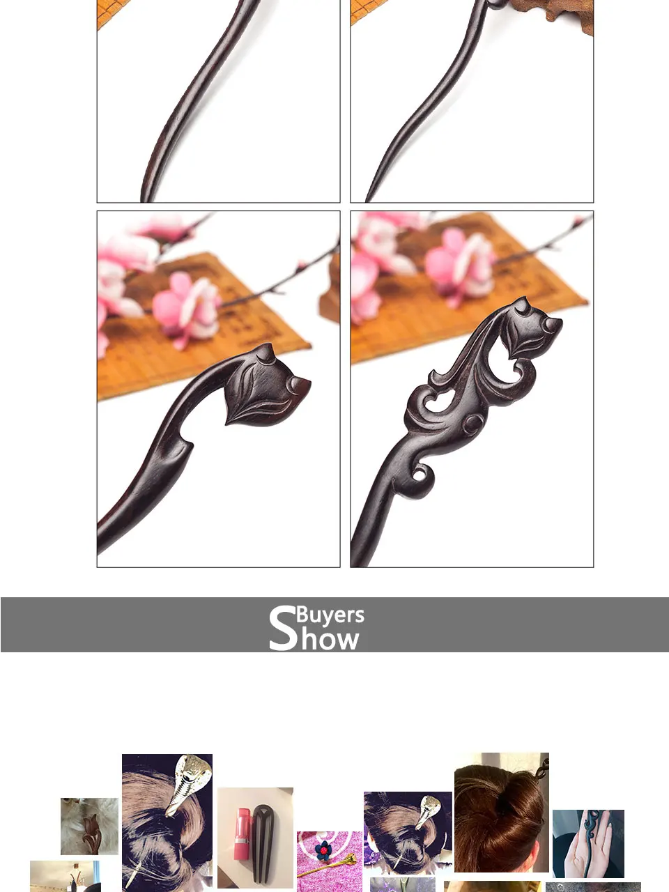 Соблазнительная Лисичка andalwood Hairstick для женщин в этническом стиле, модные украшения для волос, головной убор, Шпилька для женщин, украшение для головы, подарок