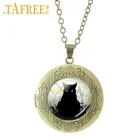Ожерелье TAFREE с подвеской в виде черной кошки, популярное винтажное художественное украшение, ожерелье, подвеска, эффектное ожерелье, ювелирные изделия, подарки N698
