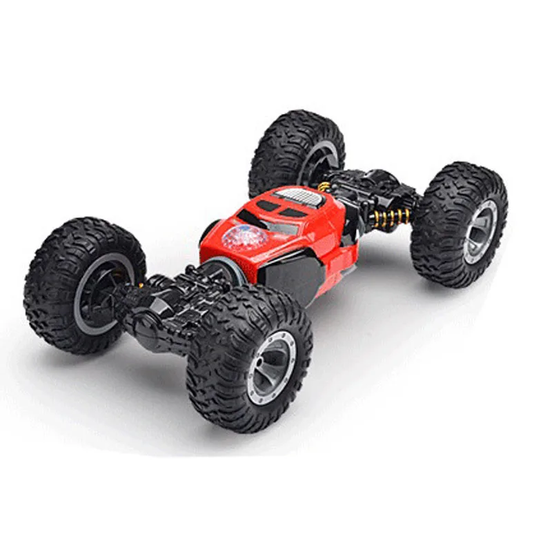 Белый Автомобиль с дистанционным управлением, высокая скорость, 3D Flip Buggy Crawler, работающий на батарейках, трюковая машина, Радиоуправление, светодиодный Дрифт, Деформация автомобилей - Цвет: Белый