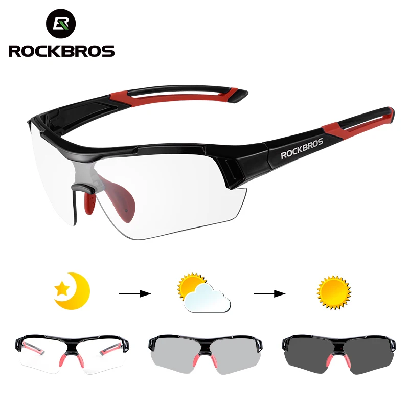 ROCKBROS фотохромные велосипедные солнцезащитные очки UV400 поляризованные MTB