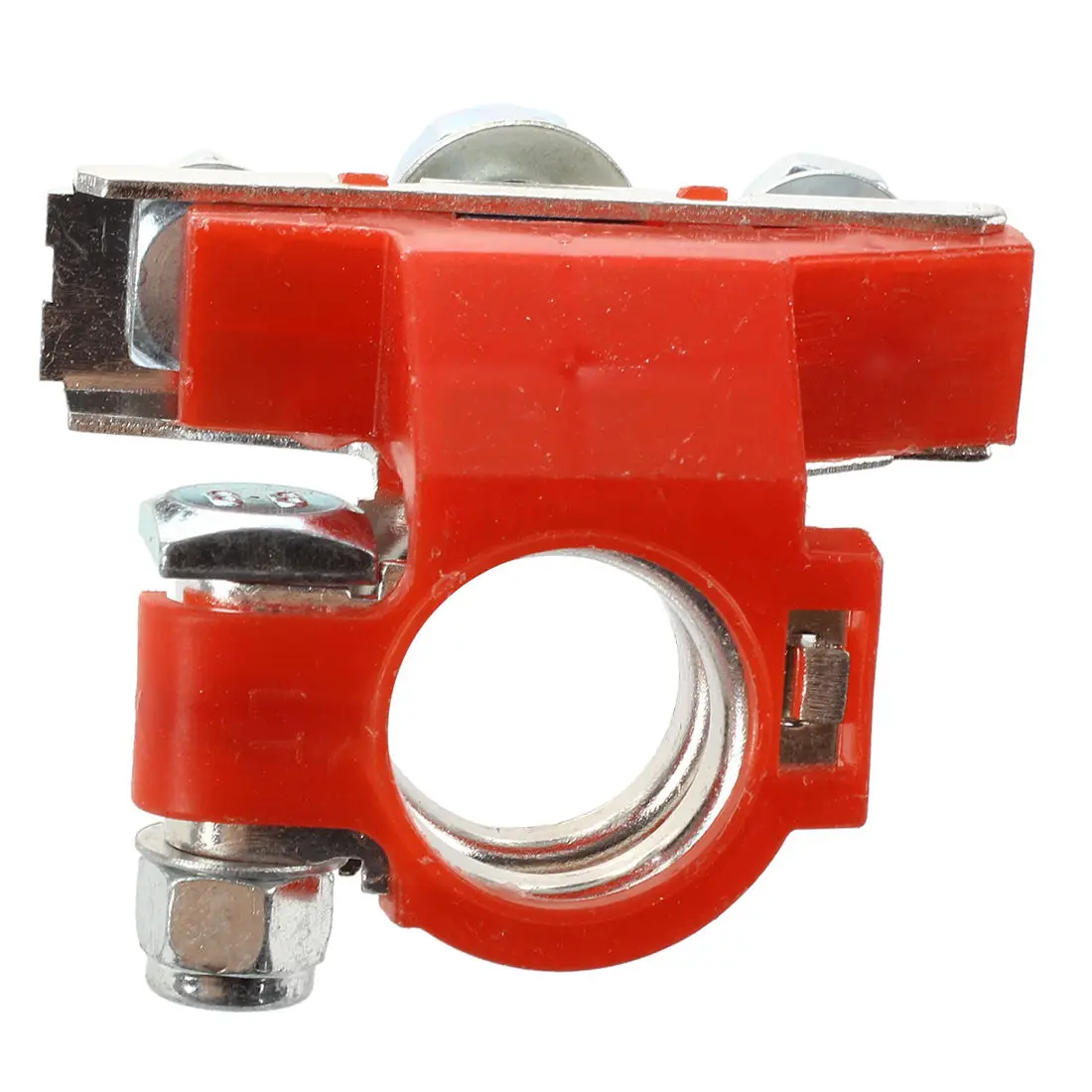 2 шт. автомобильные черные красные металлические зажимы клемм под углом 90