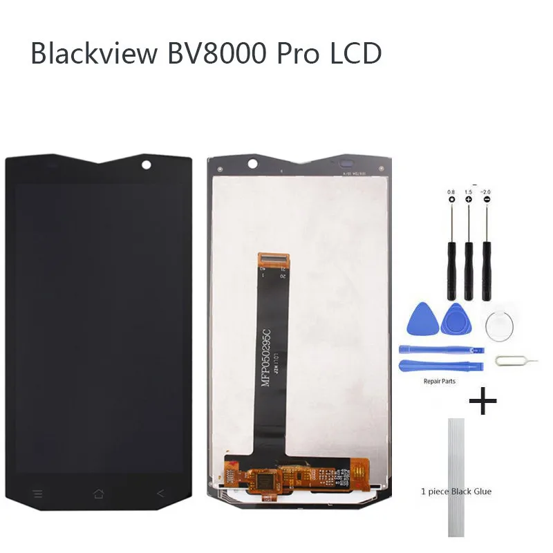 ЖК-дисплей с сенсорным экраном для Blackview BV8000 Pro Черный сенсорный ЖК-экран рамкой 5 0