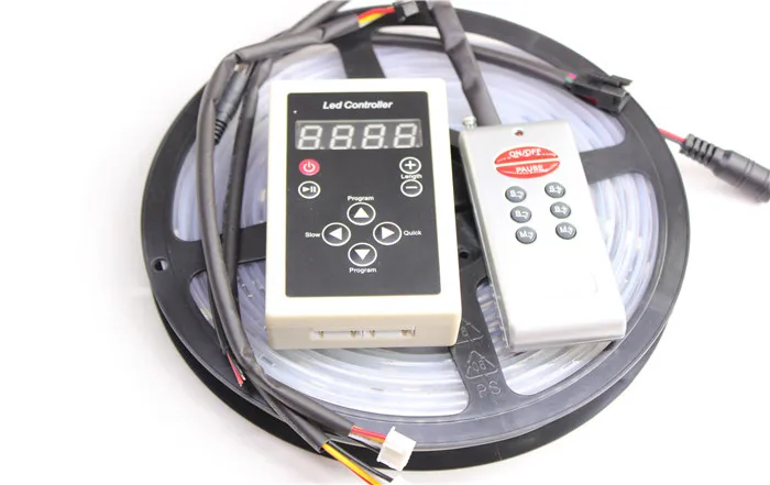 Светодиодная лента 5 м 12 В 6803 IC Dream Color RGB 5050 SMD 30 светодиодов/м IP66 водонепроницаемая