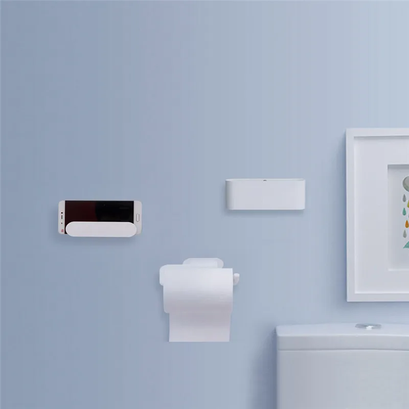 Xiaomi 5 шт. коробка для хранения мыла для ванной комнаты зубная щетка и туалетная бумага держатель для мобильного телефона набор настенная подставка Товары для ванной комнаты